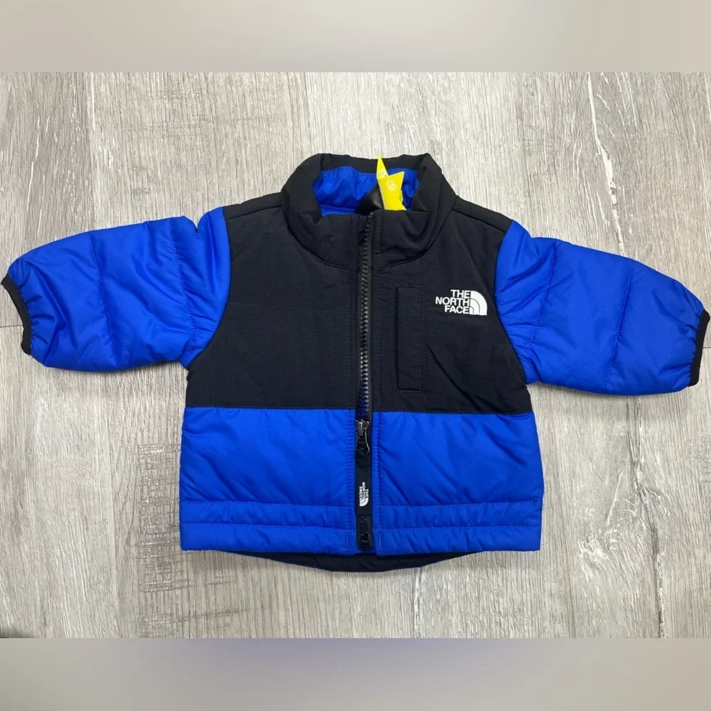 The North Face Blue and Black Infant Puffer Jacket Infant 0-3